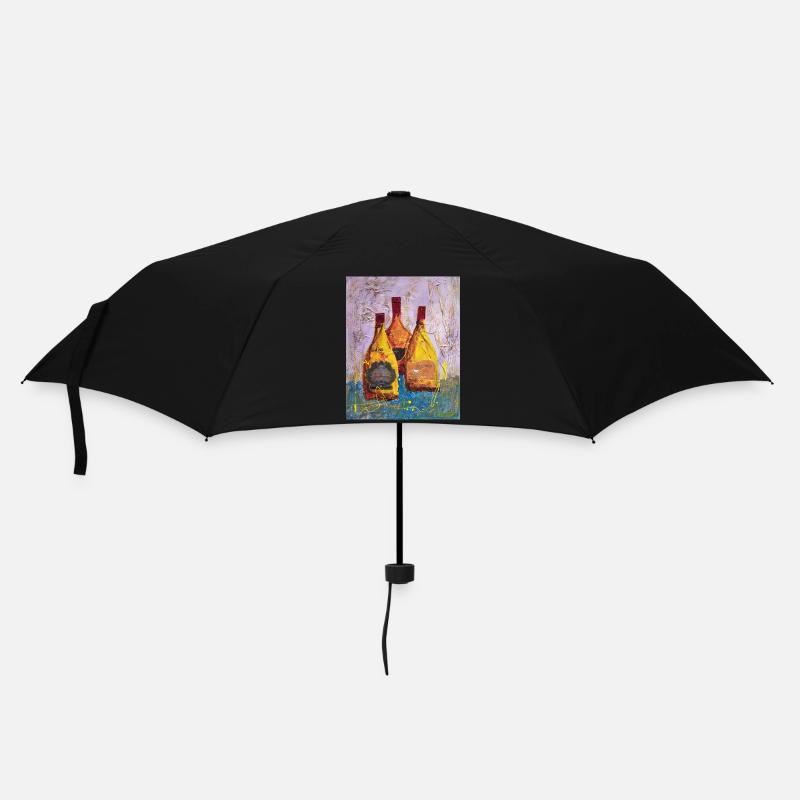 Abstract Wine Labels Round Hill - Umbrella (small) - black