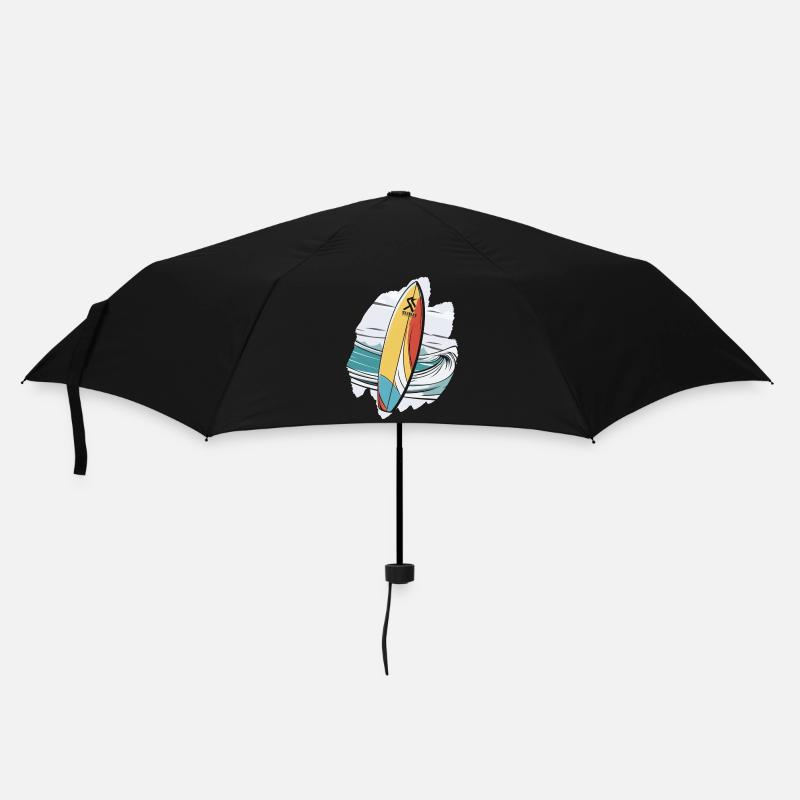 Surfboard, Supboard, SUP, Tropical, Sea, Palm Tree, Beach - Umbrella (small) - black