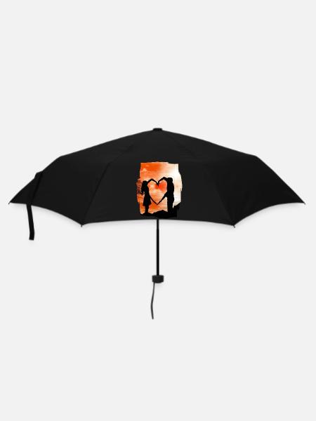 Valentine's Day Mood - Umbrella (small) - black