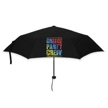 Greece Party Crew Colorful - Umbrella (small) - black - Front