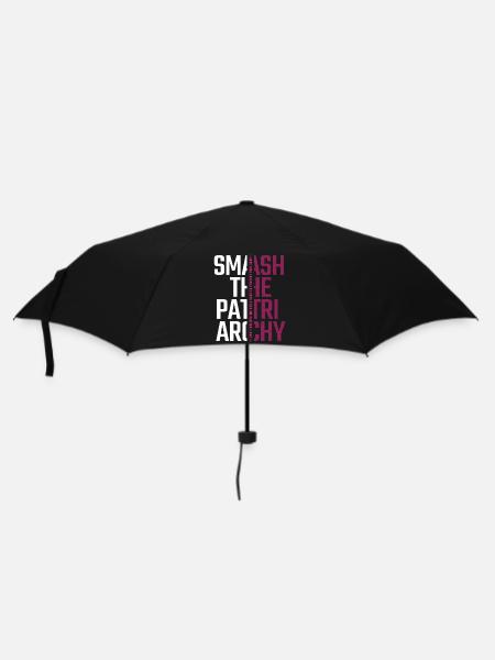 Smash the Patriarchy - Kampf um Gleichberechtigung - Regenschirm (klein) - Schwarz