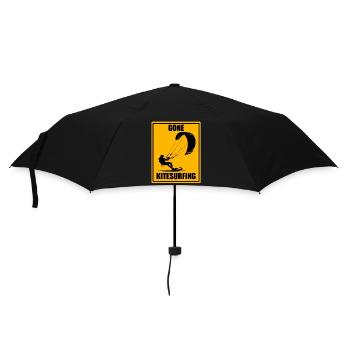 Gone Kitesurfing Vintage Kiteboarding Design Chemise - Parapluie standard - noir - Devant