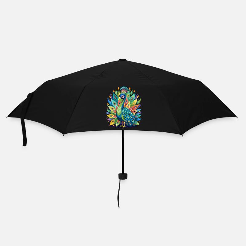 Peacock Magic - Umbrella (small) - black