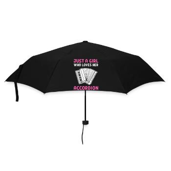 Akkordeon - Regenschirm (klein) - Schwarz - Vorne
