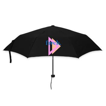 "frech" Shirts und mehr - jetzt drucken - Regenschirm (klein) - Schwarz - Vorne