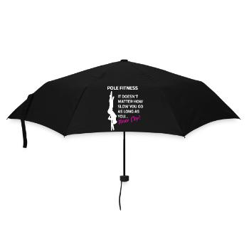 Pole Dance Sprüche tanzen lernen Silhouette Tänzer - Regenschirm (klein) - Schwarz - Vorne