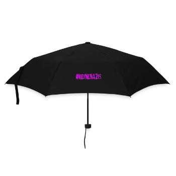 AfD stoppen gegen rechts Demokratie Vielfalt - Regenschirm (klein) - Schwarz - Vorne