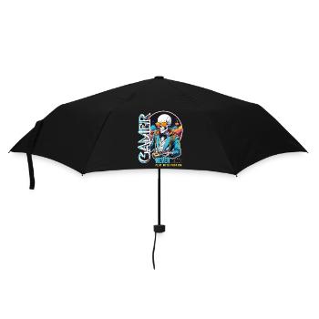 Gamer Saying Play With Passion - Umbrella (small) - black - Front