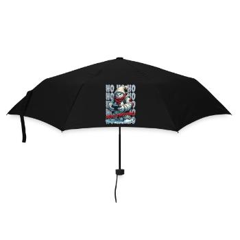 Evil Snowman Playing Christmas - Umbrella (small) - black - Front