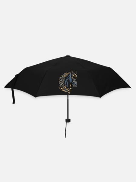 PFERD TATTOO FARBE - Regenschirm (klein) - Schwarz