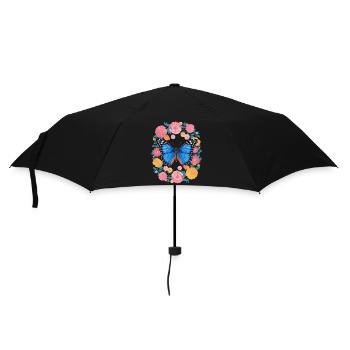Butterfly Monarch Butterfly Colorful Butterflies - Umbrella (small) - black - Front