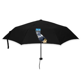 Capitole de Californie sur la carte de la Californie - Parapluie standard - noir - Devant