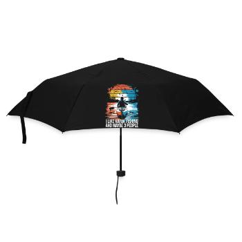 Drôle de dicton pour les pêcheurs en kayak - Parapluie standard - noir - Devant