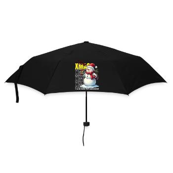 XMAS Merry Christmas Snowman - Umbrella (small) - black - Front