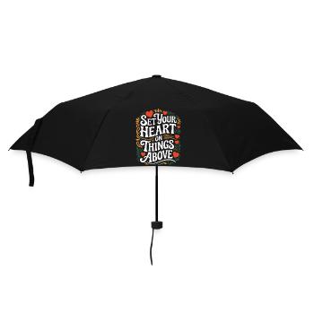 Set Your Heart On Things Above 6 - Regenschirm (klein) - Schwarz - Vorne