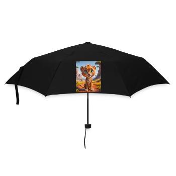 Animaux africains super mignons – Guépard - Parapluie standard - noir - Devant