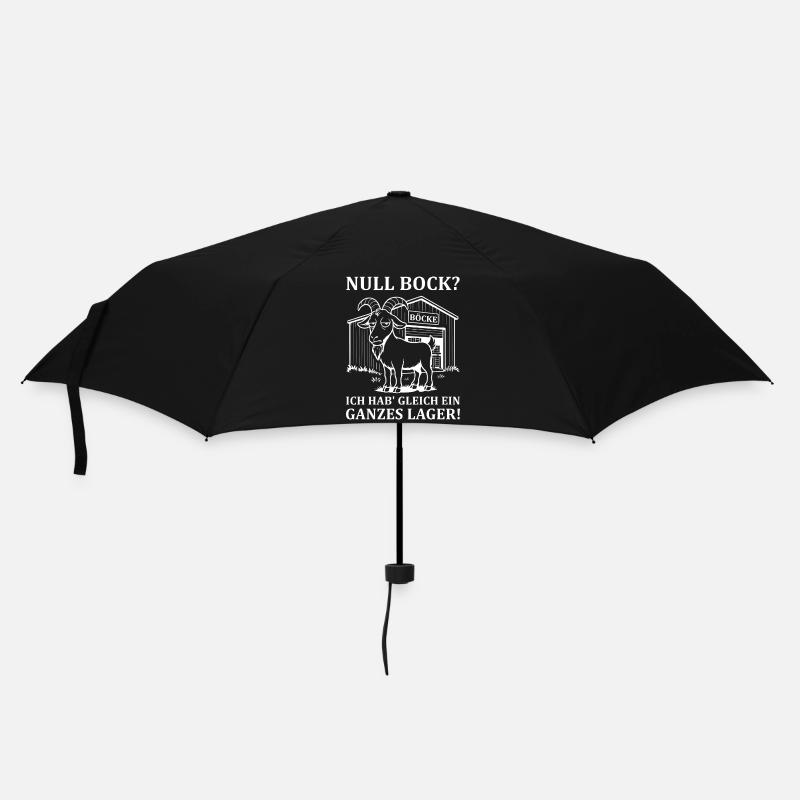 Null Bock - Ausdruck von Gleichgültigkeit - Regenschirm (klein) - Schwarz