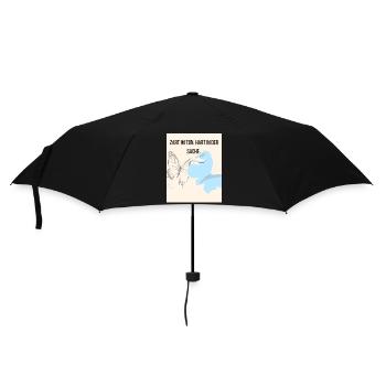 Empathie douce avec le papillon et la cigogne - Parapluie standard - noir - Devant
