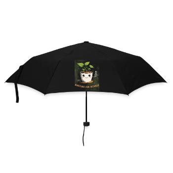 Mignon pot de fleurs avec breloque - Parapluie standard - noir - Devant