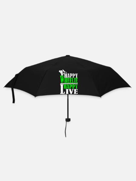 Wheelie Motif - Umbrella (small) - black