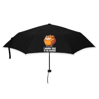 Gros chat avec drôle de dicton karen - Parapluie standard - noir - Devant