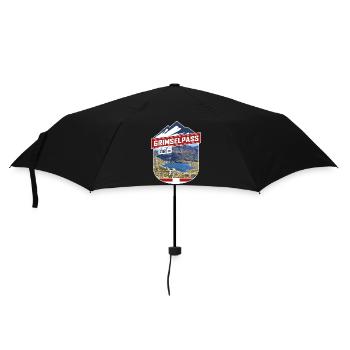 Grimsel Pass | Sticker - Umbrella (small) - black - Front