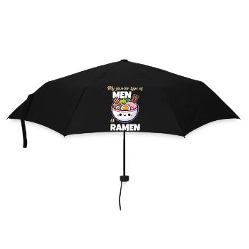 Meine Lieblings-Kawaii-Ramen-Sorte - Regenschirm (klein) - Schwarz - Vorne