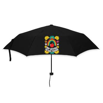 Pfotenhaft der beste Lehrer-Hunde-Liebhaber - Regenschirm (klein) - Schwarz - Vorne