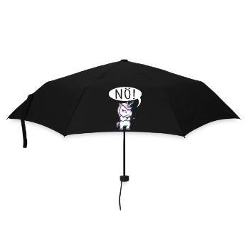 Unicorn Nope Stubborn - Umbrella (small) - black - Front