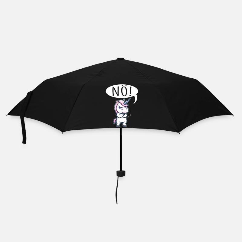 Unicorn Nope Stubborn - Umbrella (small) - black