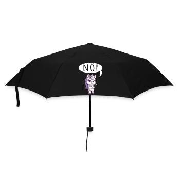 Nope Easy Nope Unicorn Girls Women Teens - Umbrella (small) - black - Front