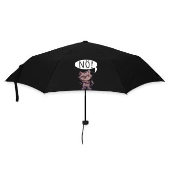 nope easy nope no no cat cat funny saying - Umbrella (small) - black - Front