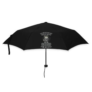 People Pushing Funny Saying - Umbrella (small) - black - Front