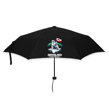 Le Groenland n’est pas à vendre, Drapeau Bear Dic - Parapluie standard - noir - Devant