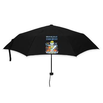 Trust Me, I'm an Engineer - for dark background - Umbrella (small) - black - Front