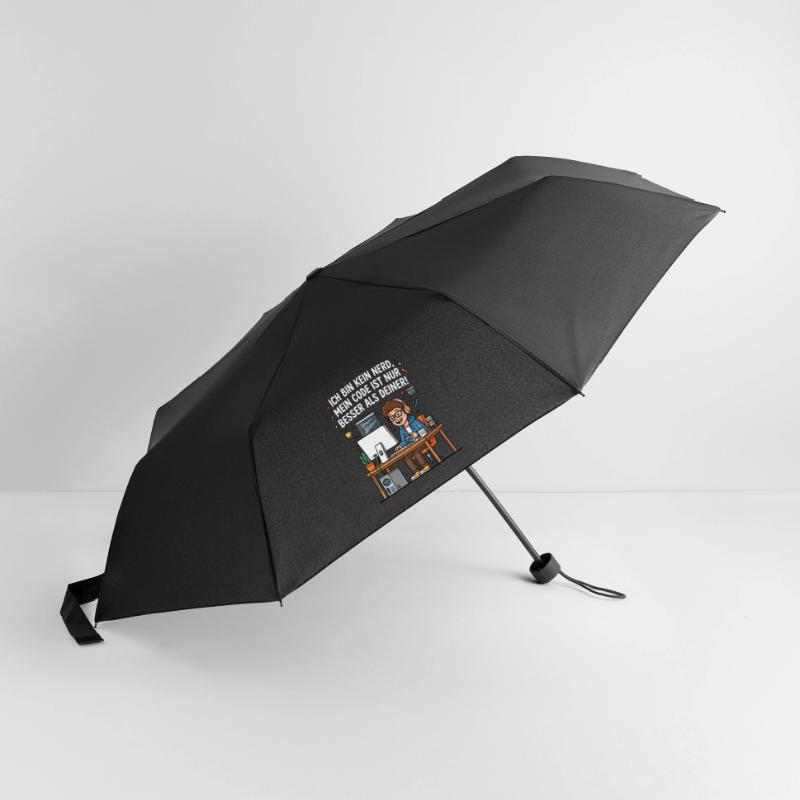 Coder Humor Programmierer Spruch Regenschirm (klein)