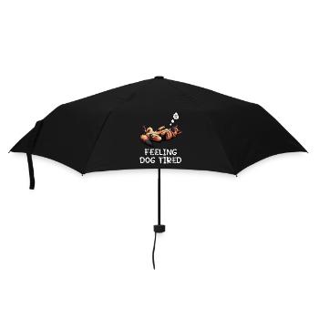 Feeling Dog Tired German Shepherd - Umbrella (small) - black - Front