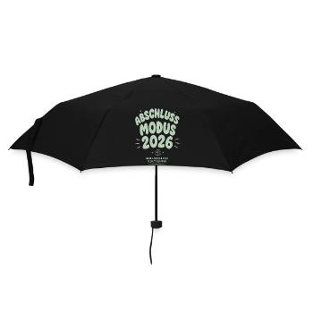 Abschluss Modus 2026 - Regenschirm (klein) - Schwarz - Vorne