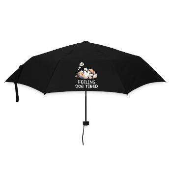 Se sentir fatigué par le chien, propriétaire de Collie Collie Colliehung, - Parapluie standard - noir - Devant