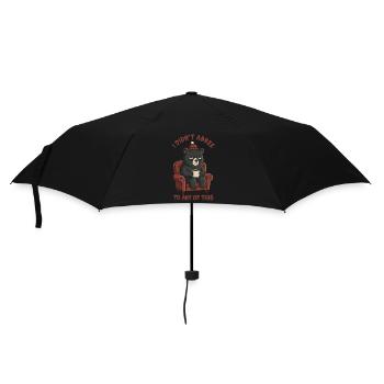 Grumpy Bear – Ich habe dem alles nicht zugestimmt - Regenschirm (klein) - Schwarz - Vorne