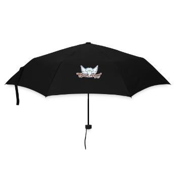TShirtAngel.de Logo - Regenschirm (klein) - Schwarz - Vorne