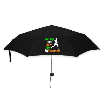 ne vous arrêtez pas quand vous êtes fatigué arrêtez quand vous avez terminé - Parapluie standard - noir - Devant