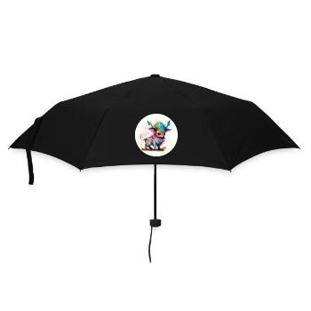Animal ram fantasy and cute - Umbrella (small) - black - Front