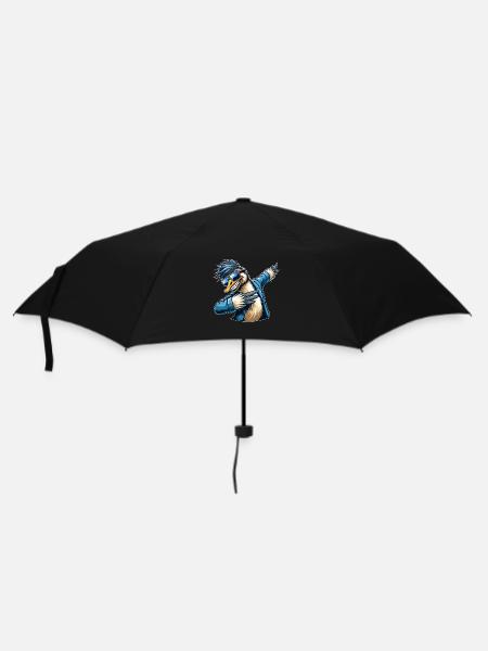 Cooler Emu-Strauß Dabbing Dab Tanz - Regenschirm (klein) - Schwarz