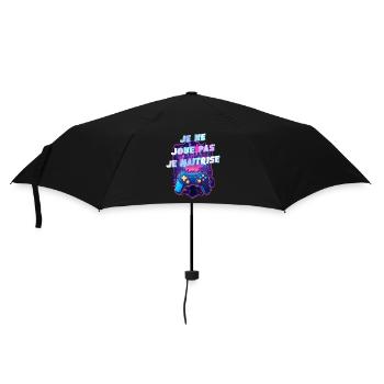 Gamer humour passionné de jeux vidéo geek gaming - Parapluie standard - noir - Devant