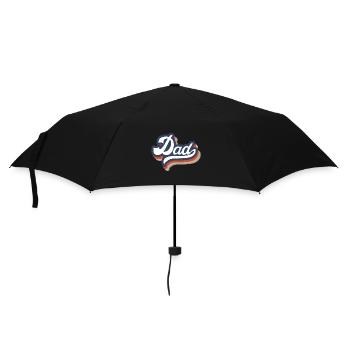 Papa rétro, c’est ton design ! - Parapluie standard - noir - Devant