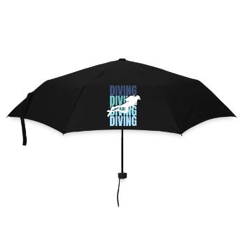 Passion de la plongée: Explorez le bleu profond - Parapluie standard - noir - Devant