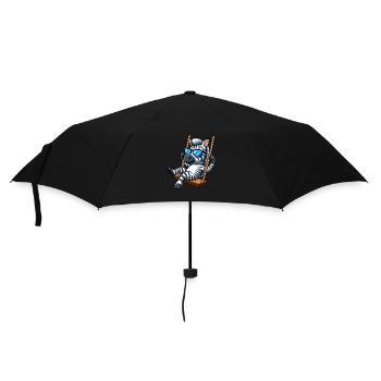 Cooles Zebra Schaukel Sonnenbrille Sommer - Regenschirm (klein) - Schwarz - Vorne