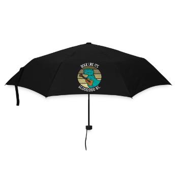 Mignon dinosaure instrument de guitare T-Rex Blague - Parapluie standard - noir - Devant
