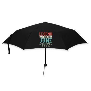 Légende depuis juin 1972 millésime vintage anniversaire - Parapluie standard - noir - Devant